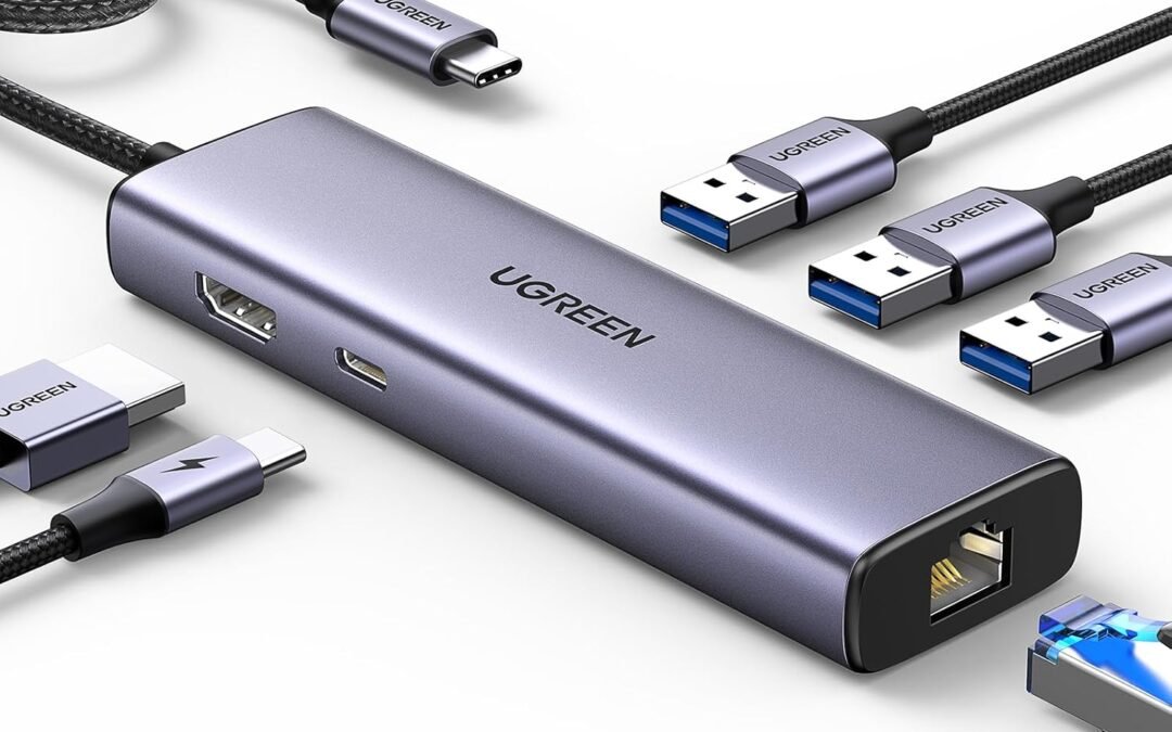 Explorando o Ugreen Hub Ethernet USB-C: Funcionalidade 6 em 1